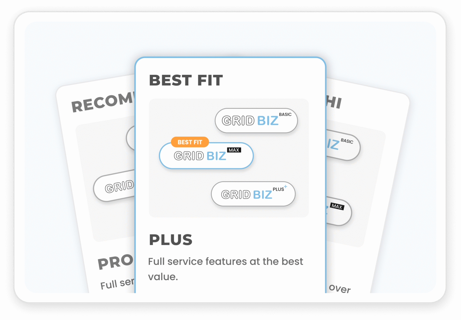 Choose Your Package & Customise It